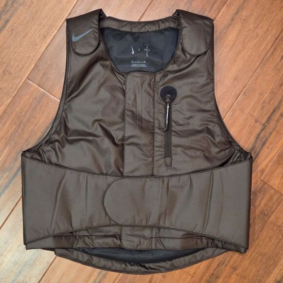 Travis Scott CACT.US CORP x Nike M NRG BH Vest Brown Men's Small DM1277-220 NWOT - Picture 1 of 9
